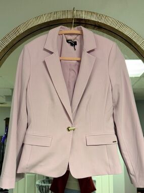 DKNY Pink Tailored Blazer with Gold Button 4P